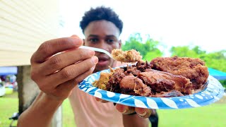 The REAL GFC Graveside Fried Chicken Jamaican Cooking 🇯🇲 [upl. by Atekihc301]