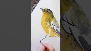 Watercolor Pine Warbler [upl. by Axia]