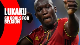 60 international goals by Romelu Lukaku  REDDEVILS [upl. by Eddi]