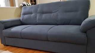 IKEA Knislinge Sofa  unboxing  assembly [upl. by Ilrac]