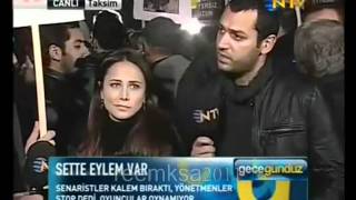 Interview for Murat Yildirim and his wife Burcin in the demonstration [upl. by Carlock65]