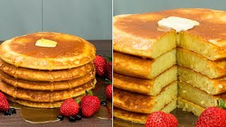 Panqueques americanos − ¡Disfrute de un desayuno delicioso rápido y fácil de hacer  Gustoso TV [upl. by Akere]