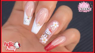 Diseño de uñas para niñas ╫ Hello kitty ╫ 40 [upl. by Sturdivant]