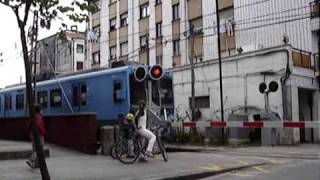 UT 3500 Euskotren Gernika Railroad Crossing [upl. by Nyrad]