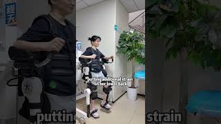 A young girl with cerebral palsy relearns how to walk exoskeleton cerebralpalsy disabled [upl. by Hagile806]