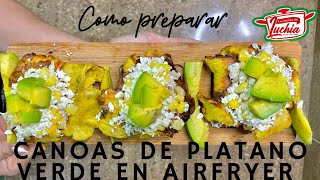 Canoas de plátanos maduros al air Fryer [upl. by Nanny]