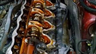 Valve cover removal non turbo W 220 S600 V12 engine [upl. by Ylesara486]