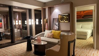 Hilton Resort World Las Vegas 1 Bedroom Suite Review [upl. by Kenimod190]