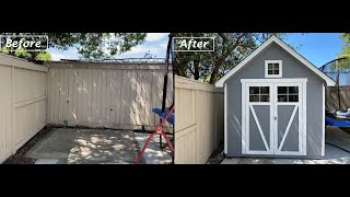 Timelapse of my Costco Shed Build [upl. by Eibot208]