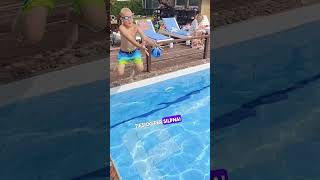 Atostogos atostogos baller family swimming pool plaukimas summer funny swimmingpool [upl. by Hatnamas]