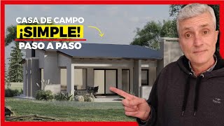 🏡 Casas de Campo Modernas👌 Casa Campestre  Diseño Sencillo  Pocos M2 [upl. by Hutton]