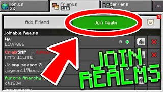 How To Join REALMS For Minecraft Bedrock 2023 [upl. by Templeton]