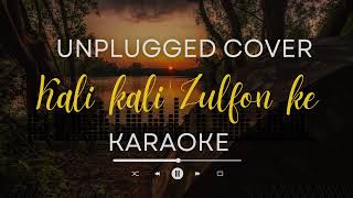 Kali Kali Zulfon Ke  Yeh Jhoothi Numaish  Karaoke Version   Karaoke With Lyrics karaoke [upl. by Saxe90]