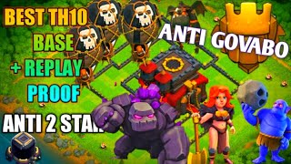 TH10 Farming Base  Anti GOVABO  Replays Proof  clashofclans coc supercell [upl. by Akeylah]