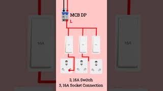 How To Do 16A Switch And 16A Socket Connection 16A Switch 16A Socket ke Connection kese kareShorts [upl. by Naval258]