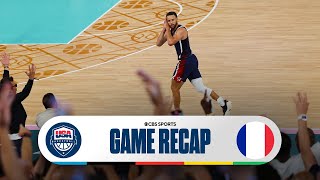 Team USA Basketball DEFEATS France WINS GOLD MEDAL at Paris Olympics I CBS Sports [upl. by Riordan]