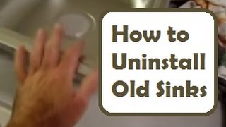 Sink Removal and Installation How to Disconnect and Remove a Kitchen Sink [upl. by Inigo]