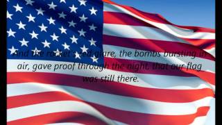 American National Anthem  quotThe Star Spangled Bannerquot EN [upl. by Nirtiak]