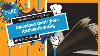 How to download thesis from Krishikosh without software for free [upl. by Burta]