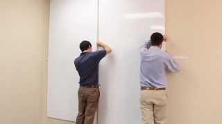 How to Install Removable Whiteboard Panels [upl. by Corny]