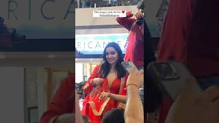 Shraddha Kapoor seen in Ambience Mall Gurgaon promoting their upcoming movie Stree2 shorts [upl. by Zack391]