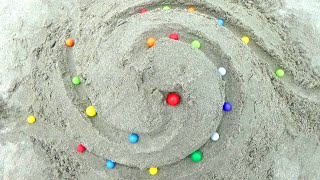 Marble run outdoors ☆ Healing time with rolling balls and sounds of nature Part 1 [upl. by Neeka]