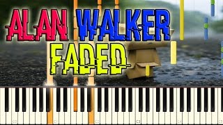 Alan Walker  Faded Piano Cover  Free midi file download amp MP3 [upl. by Immat44]