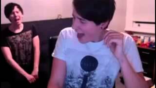 dan and phil singing muse old deleted vyou [upl. by Arahsit]