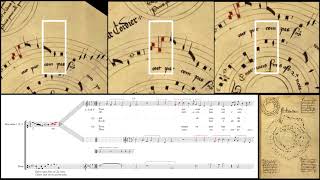 Baude Cordier Circle Canon quotTout par compasquot MANUSCRIPT ANIMATION [upl. by Odelet861]