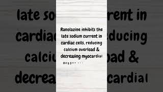 Angina Nicorandil vs Ranolazine  MRCP revision  shorts angina cardiac myocardialinfarction [upl. by Drue]