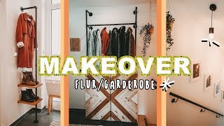 Flur Makeover  DIY industrial Garderobe  inklusive Ikea Hack  EASY ALEX [upl. by Ruel69]