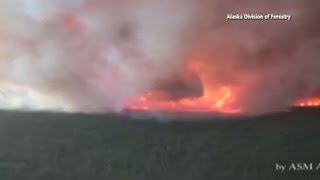 Fire Engulfs Alaskan Ridge [upl. by Laurinda]