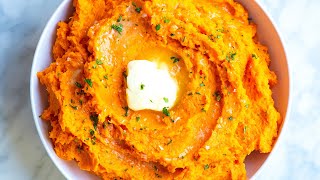 Easy Mashed Sweet Potatoes Recipe [upl. by Jessabell]