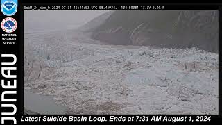 Latest information shows basin is overtopping the ice dam  August 1 2024 [upl. by Atkins]