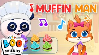 The Muffin Man Song  Kids Songs amp Nursery Rhymes by Bambini Boo [upl. by Damalus541]