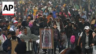 Thousands gather in Mexico City’s Basilica of Our Lady of Guadalupe [upl. by Carter]