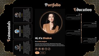 A Responsive Personal Portfolio WebSite Design Using HTML CSS amp JavaScript [upl. by Lorie]