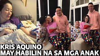 NAKADUDUROG ng PUSO💔Kris Aquino Natatakot na Baka Ito na ang Huli Nilang Pagkikita ng mga ANAK Niya [upl. by Downing153]