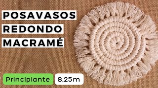 Cómo hacer un Posavasos de Macramé Nivel Principiante 825m [upl. by Lawson169]