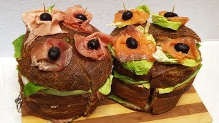 PANETTONE GASTRONOMICO FARCITO CON SALUMI E CON PESCE [upl. by Burkhard]