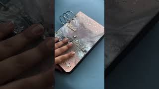 A5 Resin Scrapbookdiary cover ✨♥️ resinart resindiary smallbusiness resinartist shortsvideo [upl. by Edgardo]