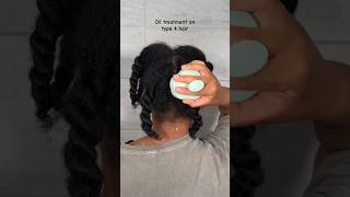 Oil treatment on type 4 hair  pre wash day [upl. by Greabe]