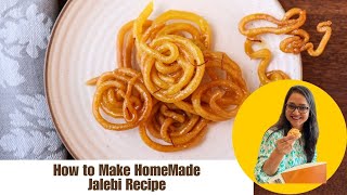 Homemade Jalebi Recipe by Archanas Kitchen [upl. by Phippen4]