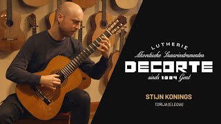 Lutherie Decorte Esteve Model Alegria cedar top lattice bracing played by Stijn Konings [upl. by Marolda145]