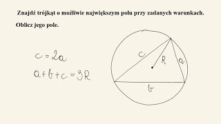 Zadanie optymalizacyjne  POZIOM ROZSZERZONY [upl. by Joaquin923]