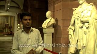 Marble statue of King George V in Marble hall Museum [upl. by Llerref]