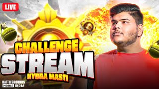 CHALLENGES KARUGA AAJ 🔥 BGMI LIVE  HYDRA MASTIZONE IS LIVE [upl. by Sheedy]