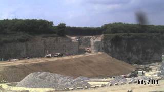 Timelapse of construction of cut and cover tunnel at Hermitage Quarry [upl. by Ibur]