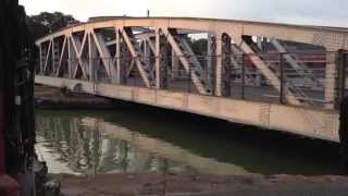 Kidderpore Swing Bridge in motion [upl. by Unity]