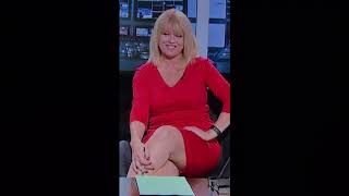 Christine Talbot sexy tight red dress legs thighs [upl. by Nwahsyar167]